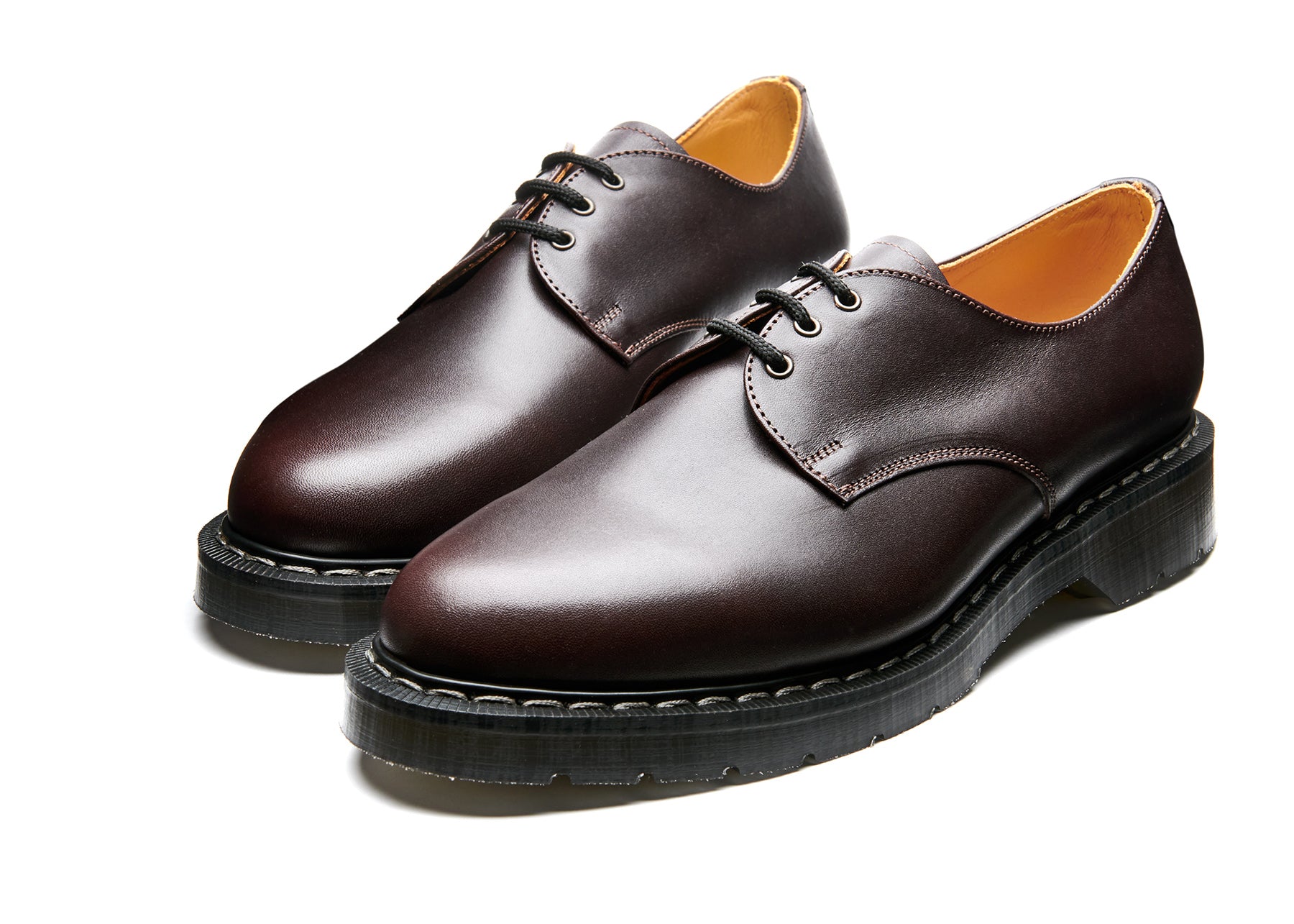 Dark Brown Greasy Gibson Shoe | Solovair | Handmade in England – NPS ...